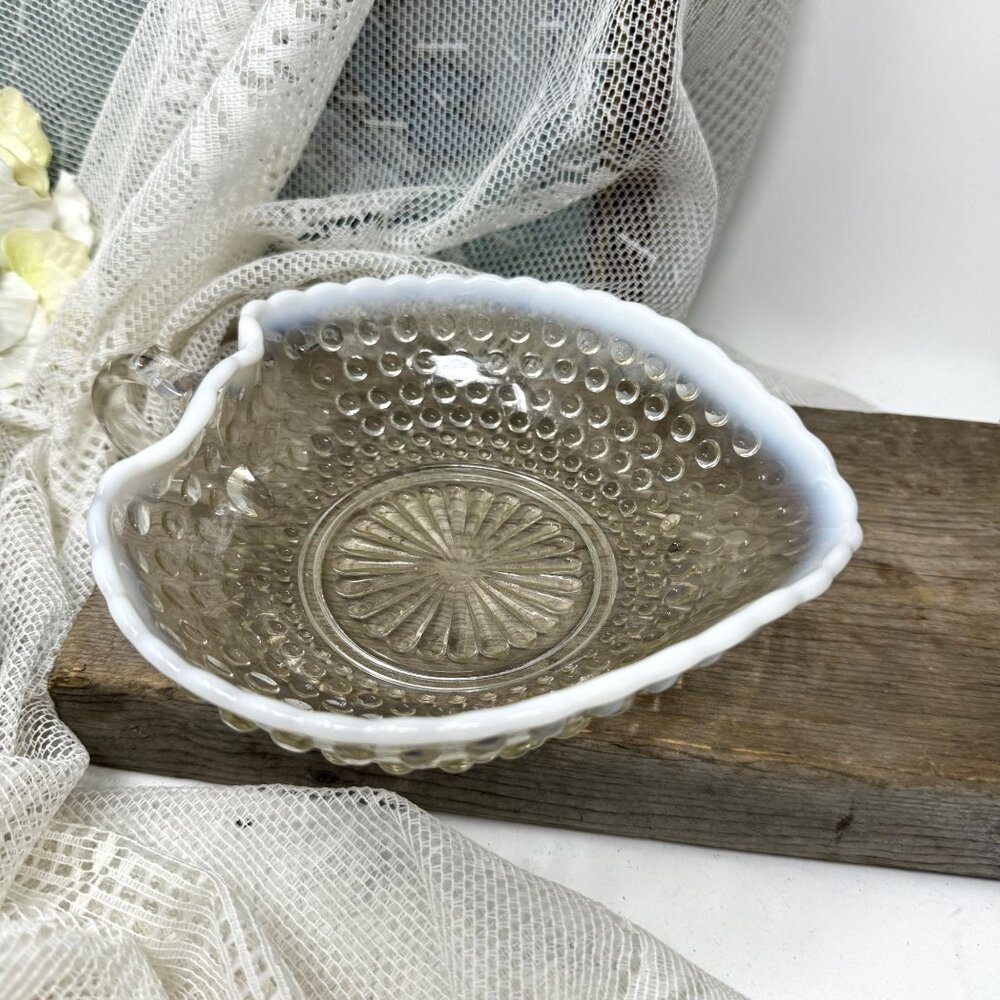 Vintage Hobnail Opalescent Glass Bowl